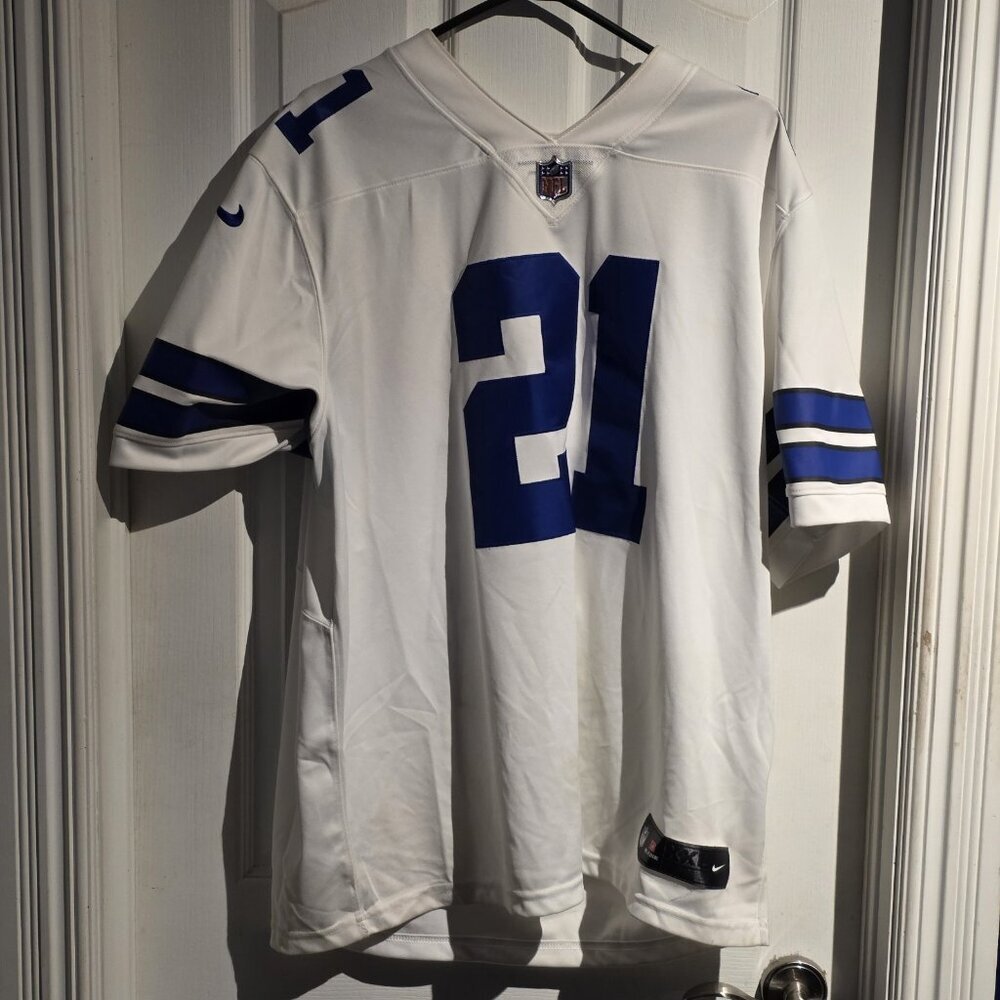 Ezekiel‎ Elliott Dallas Cowboys Nike Team Game Jersey - White Large size XXL